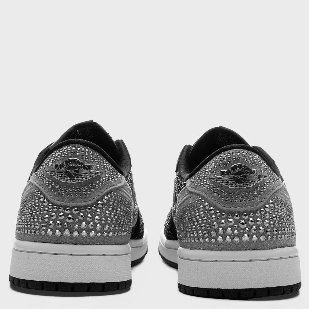 Women's Air Jordan 1 Low OG x Swarovski® 'Crystal' - Stealth/Stealth