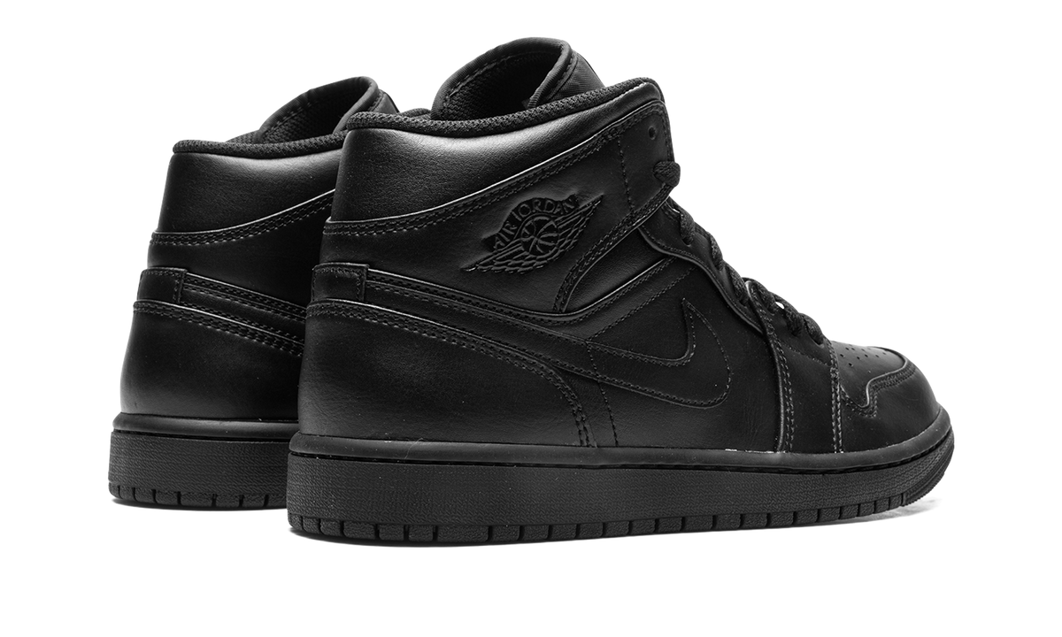 Air Jordan 1 Mid "Triple Black" 554724 093