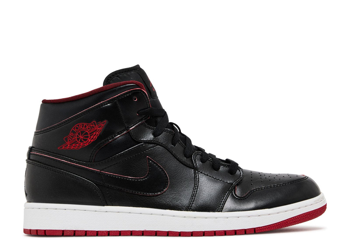 JORDAN 1 MID 'BLACK RED'