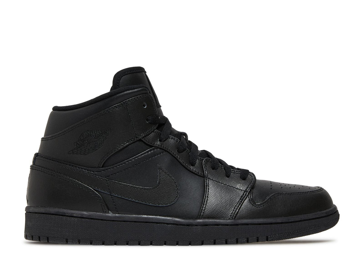 JORDAN 1 MID 2013 'TRIPLE BLACK'
