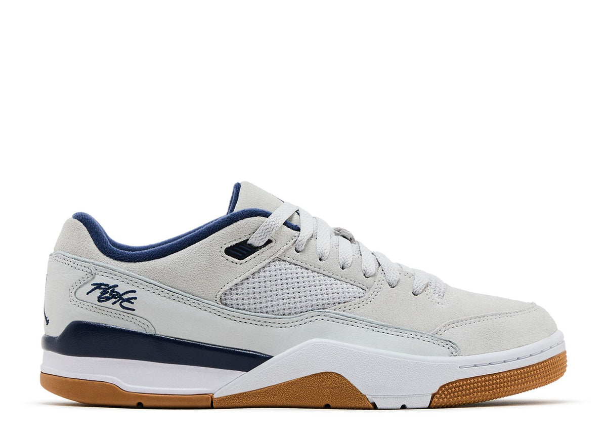 JORDAN FLIGHT COURT 'NEUTRAL GREY MIDNIGHT NAVY GUM'