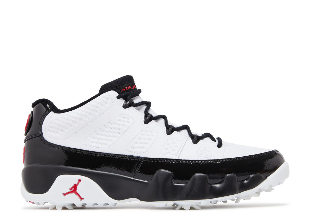 JORDAN 9 LOW GOLF 'WHITE BLACK TRUE RED'