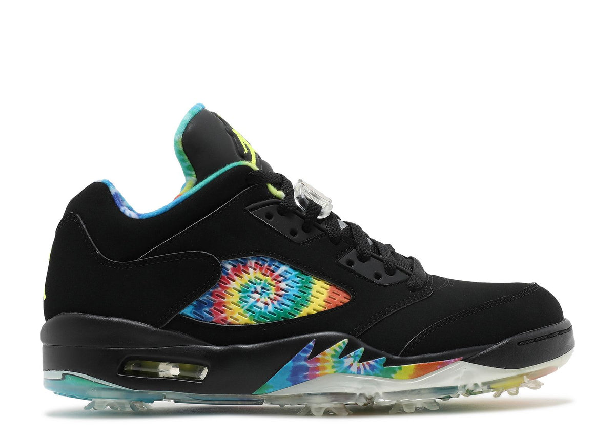 JORDAN 5 LOW GOLF 'PEACE & LOVE - BLACK'