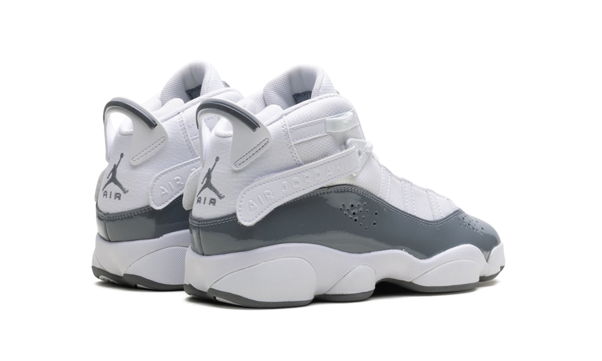 Air Jordan 6 RINGS GS "WHITE COOL GREY" 323419 121