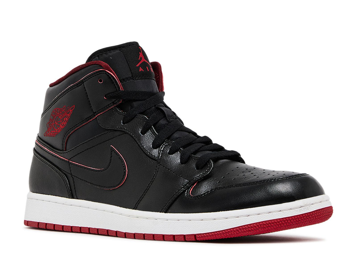 JORDAN 1 MID 'BLACK RED'
