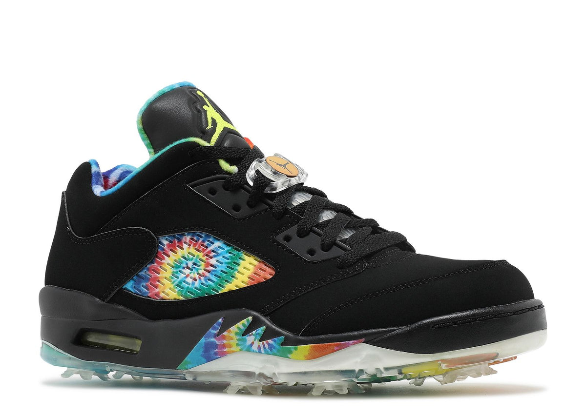 JORDAN 5 LOW GOLF 'PEACE & LOVE - BLACK'
