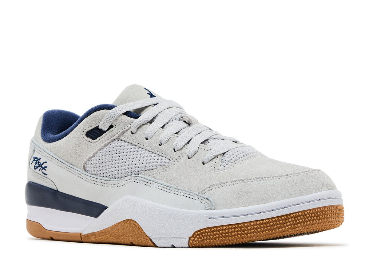 JORDAN FLIGHT COURT 'NEUTRAL GREY MIDNIGHT NAVY GUM'