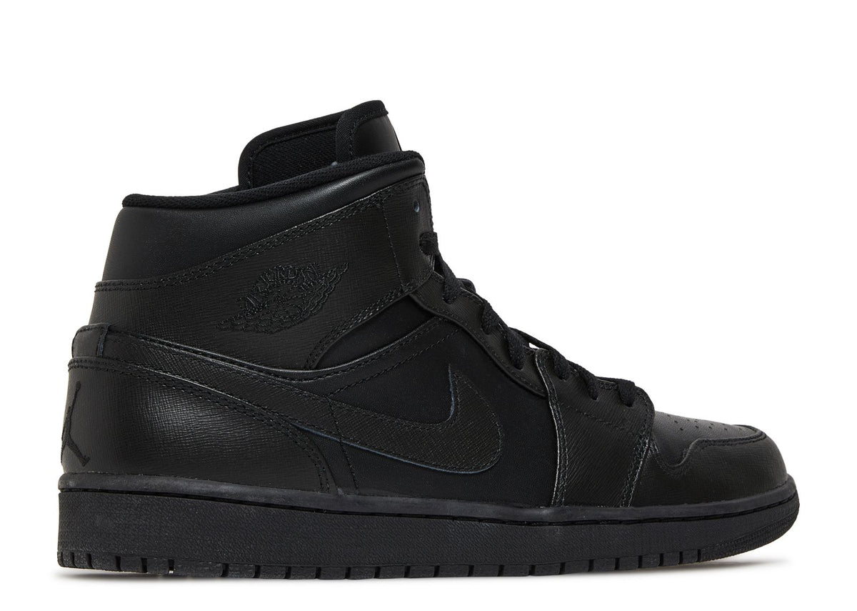 JORDAN 1 MID 2013 'TRIPLE BLACK'