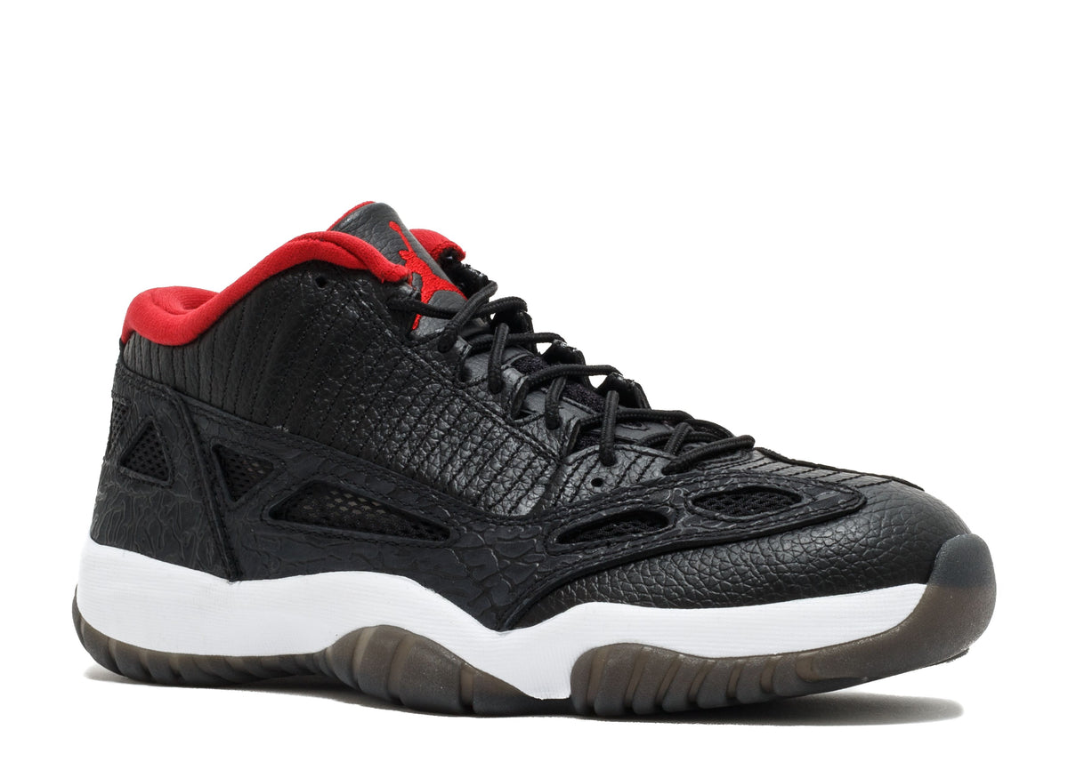 JORDAN 11 RETRO LOW IE 'BLACK CHARCOAL RED' 2011