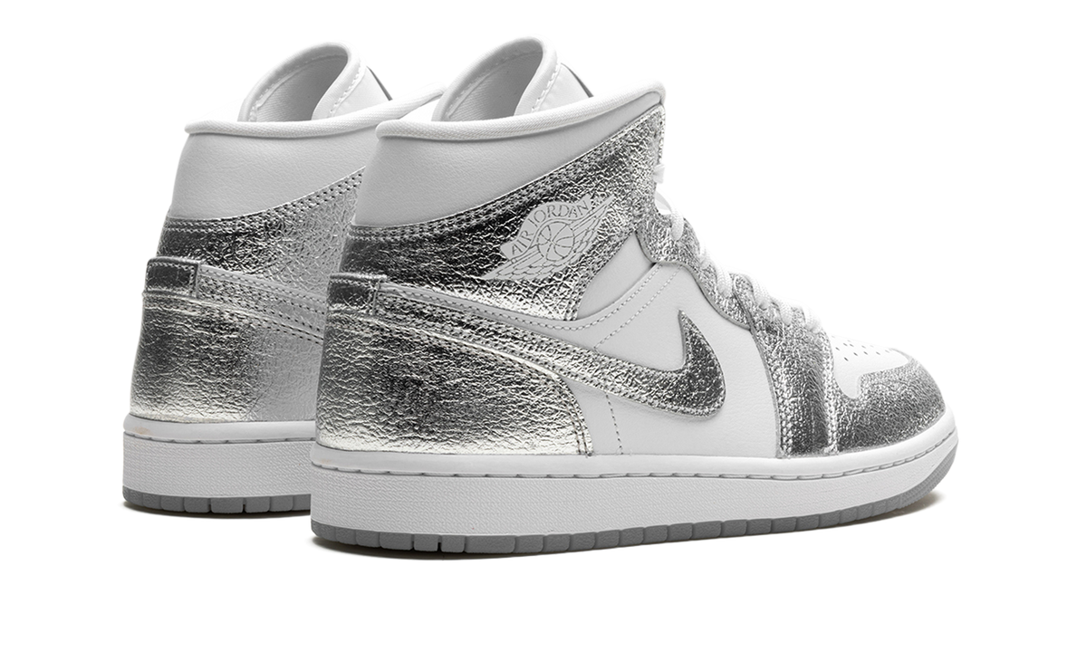 Air Jordan 1 Mid SE WMNS "Metallic Silver" FN5031 100