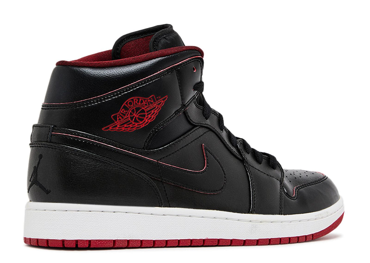 JORDAN 1 MID 'BLACK RED'