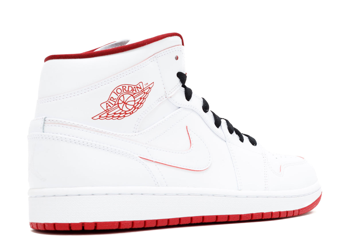 JORDAN 1 RETRO MID 'WHITE GYM RED'