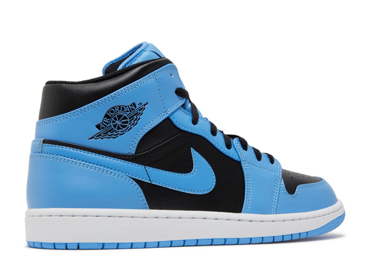 JORDAN 1 MID 'UNIVERSITY BLUE BLACK'
