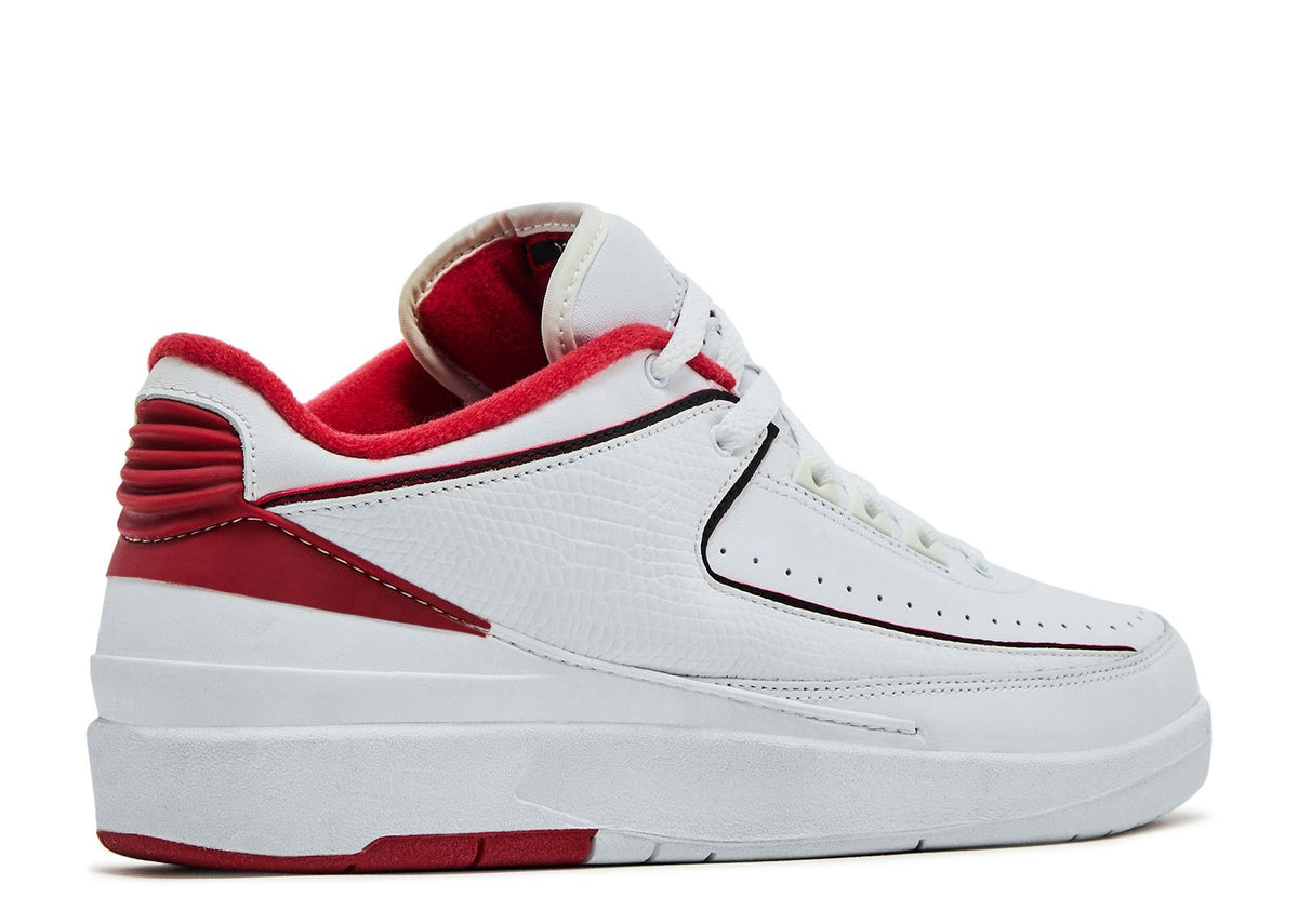 JORDAN 2 RETRO LOW 'WHITE VARSITY RED'
