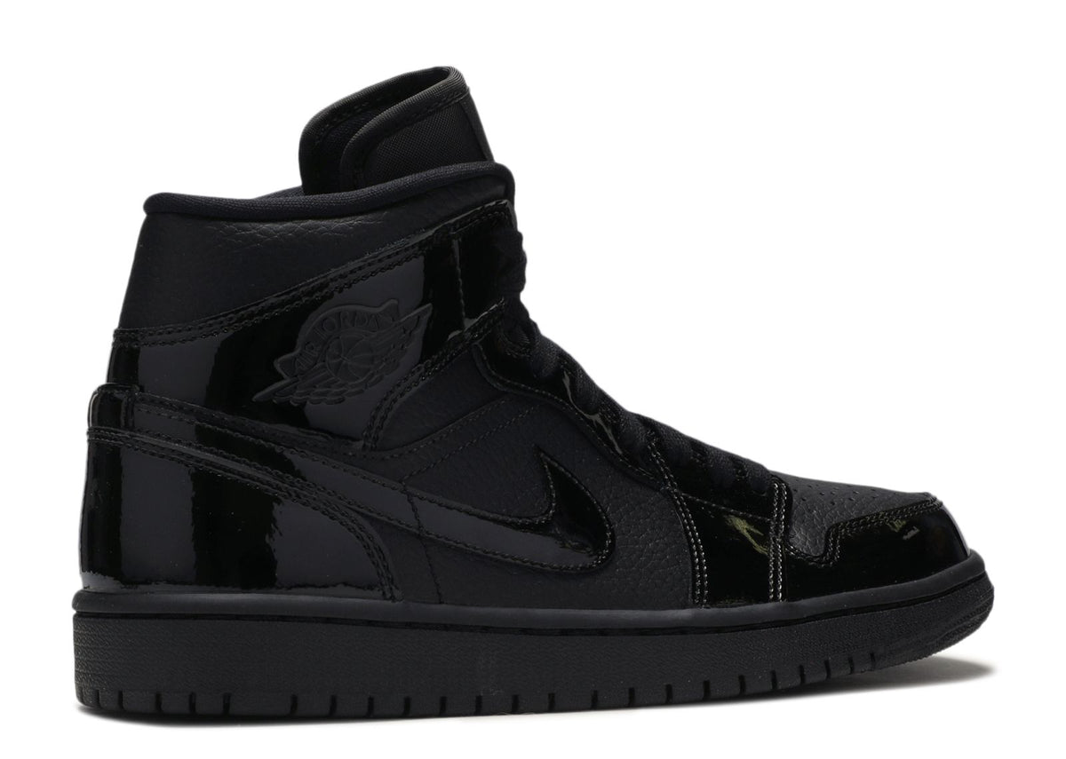 WMNS JORDAN 1 MID PATENT 'TRIPLE BLACK'