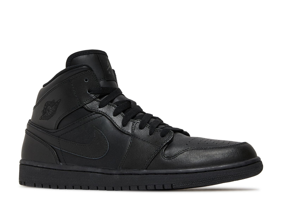 JORDAN 1 MID 2013 'TRIPLE BLACK'