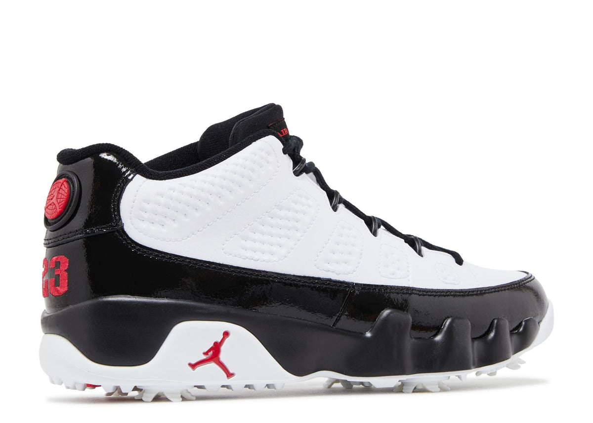 JORDAN 9 LOW GOLF 'WHITE BLACK TRUE RED'