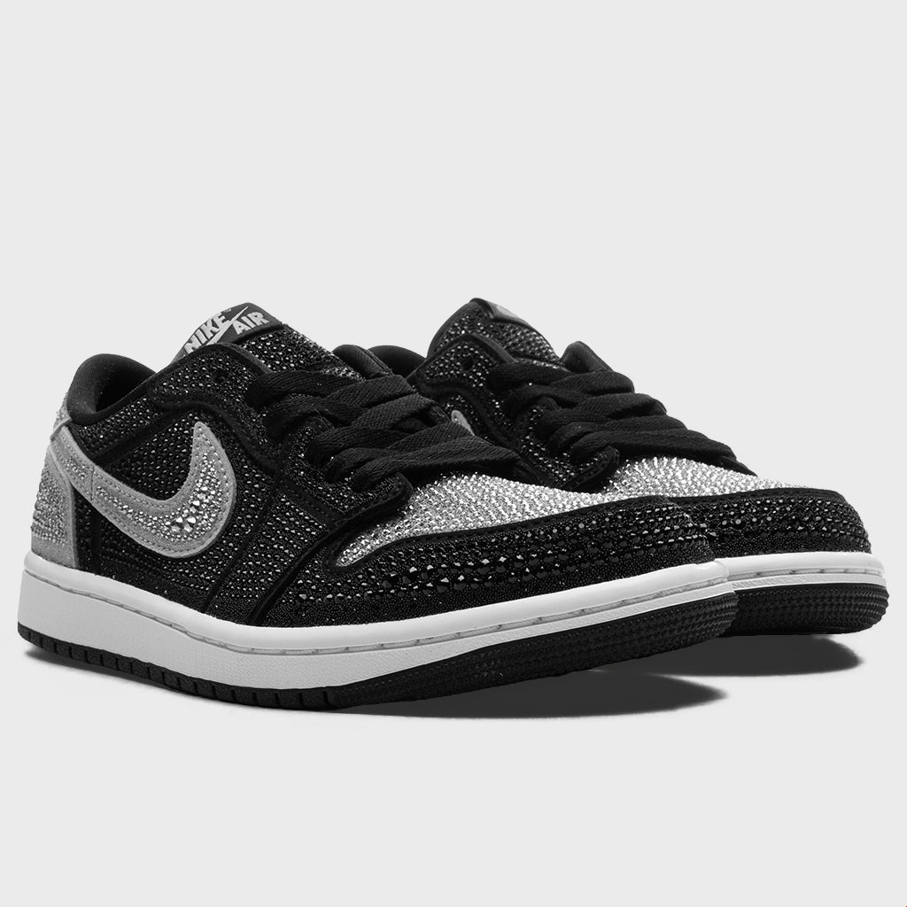 Women's Air Jordan 1 Low OG x Swarovski® 'Crystal' - Stealth/Stealth