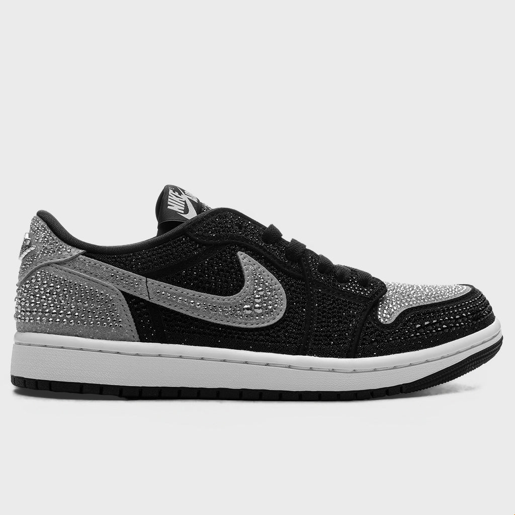 Women's Air Jordan 1 Low OG x Swarovski® 'Crystal' - Stealth/Stealth