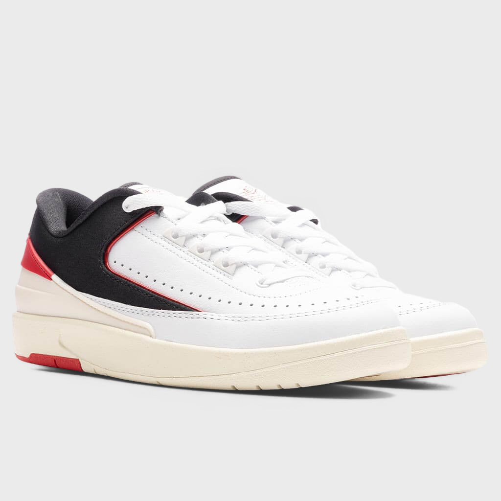 Women's Air Jordan 2 Retro Low - White/University Red/Coconut Milk