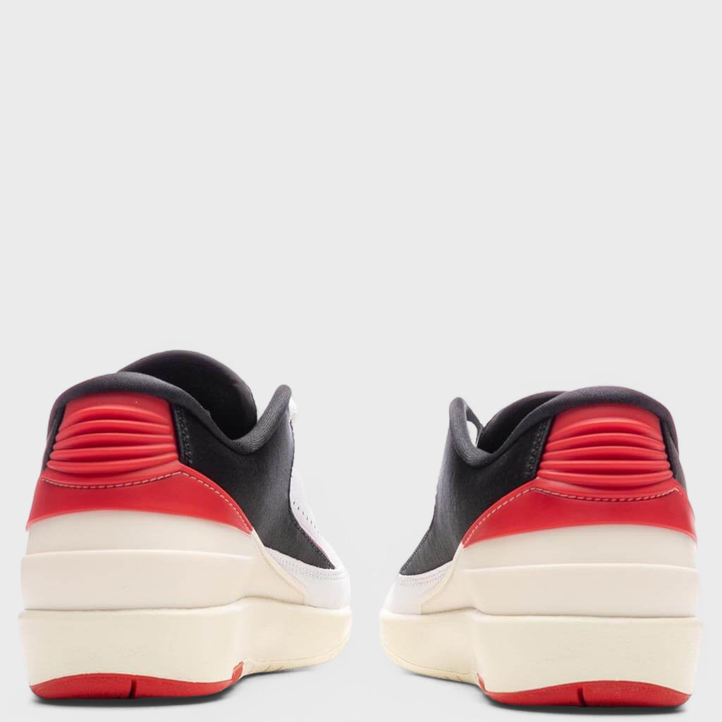 Women's Air Jordan 2 Retro Low - White/University Red/Coconut Milk