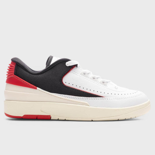 Women's Air Jordan 2 Retro Low - White/University Red/Coconut Milk