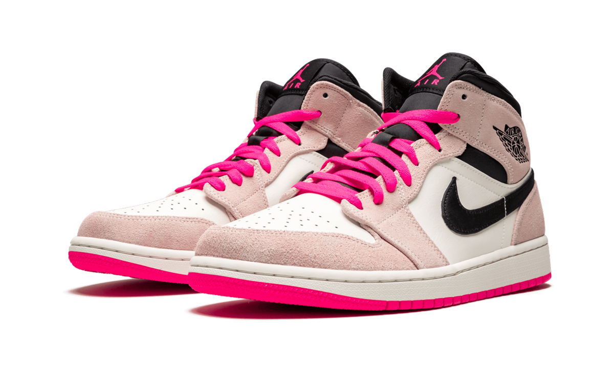 Air Jordan 1 Mid SE "Crimson Tint/Hyper Pink" 852542 801