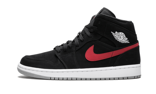Air Jordan 1 Mid "Multicolor Swoosh Black" 554724 065
