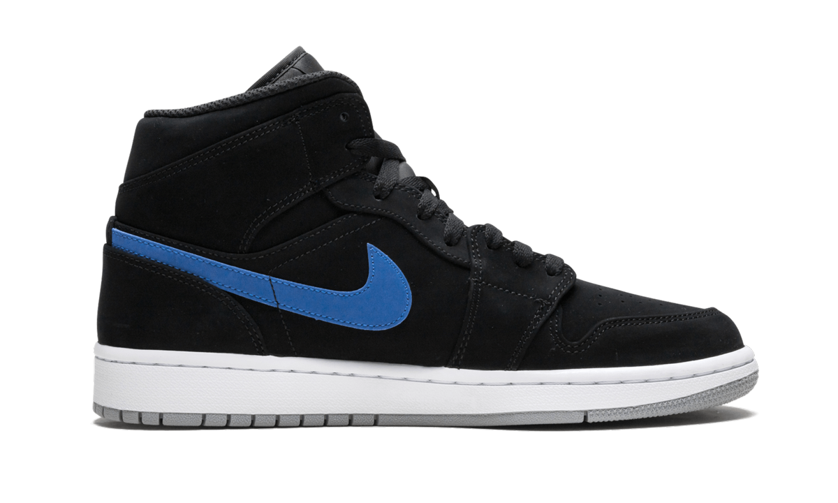 Air Jordan 1 Mid "Multicolor Swoosh Black" 554724 065