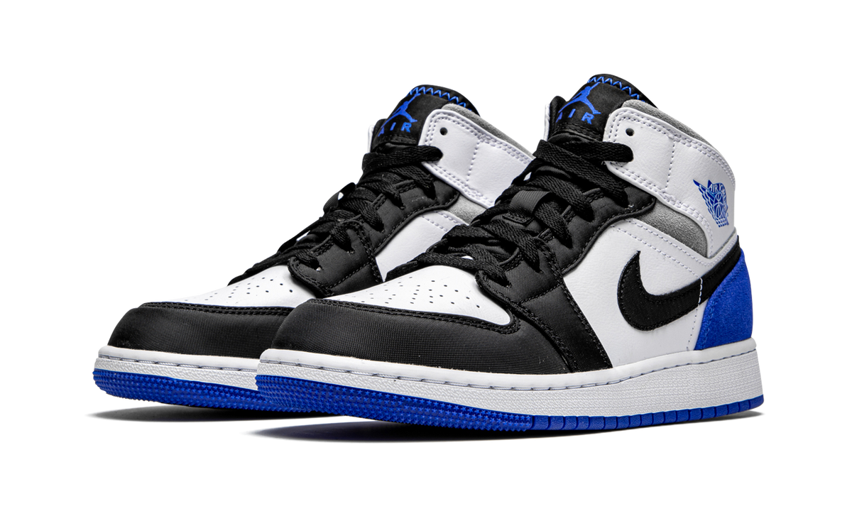 Air Jordan 1 Mid GS "Royal White" BQ6931 102