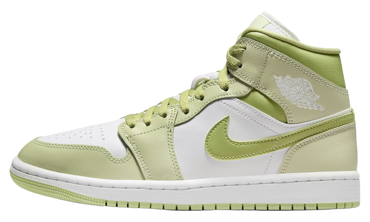 Jordan 1 Mid WMNS "Olive Aura Lawn" BQ6472 302