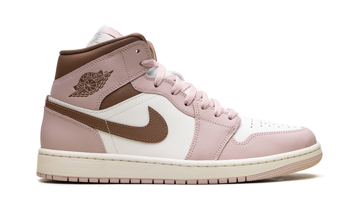 Jordan 1 Mid WMNS "Pink Oxford Brown" BQ6472 620