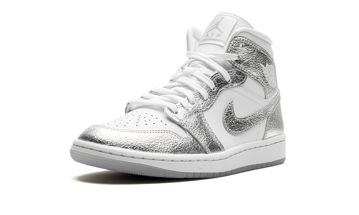 Air Jordan 1 Mid SE WMNS "Metallic Silver" FN5031 100