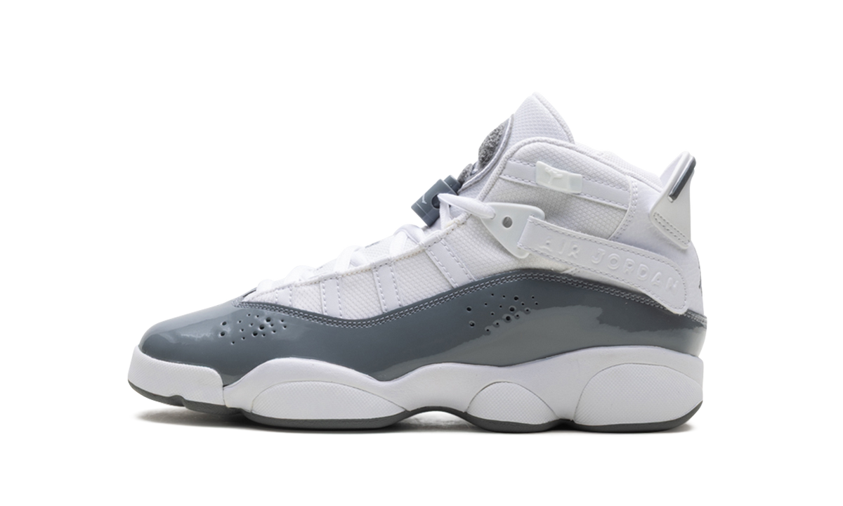 Air Jordan 6 RINGS GS "WHITE COOL GREY" 323419 121