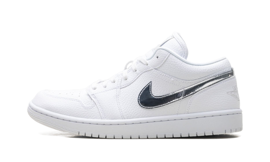 Womens Air Jordan 1 Low SE "White Metallic Silver'" IQ9381 100
