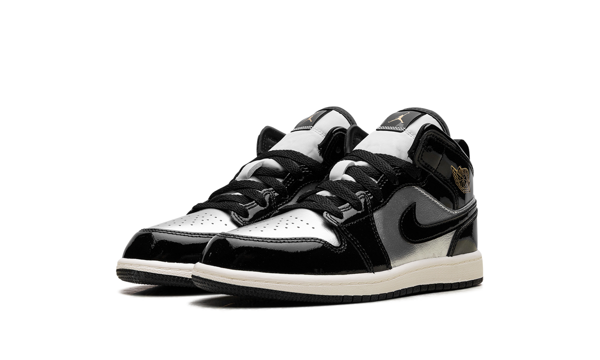 Jordan 1 Mid SE PS "Black Metallic Silver Sail Metallic Gold" FZ3937 001