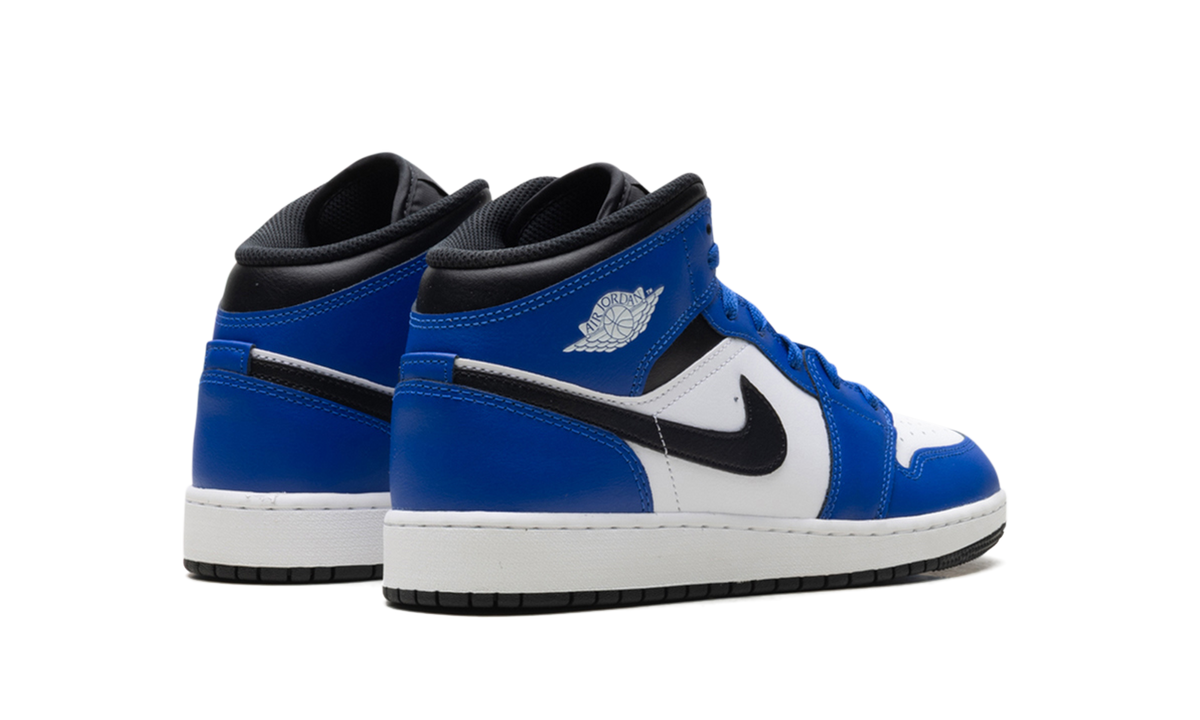 Jordan 1 Mid GS "Game Royal White Black" DQ8423 402