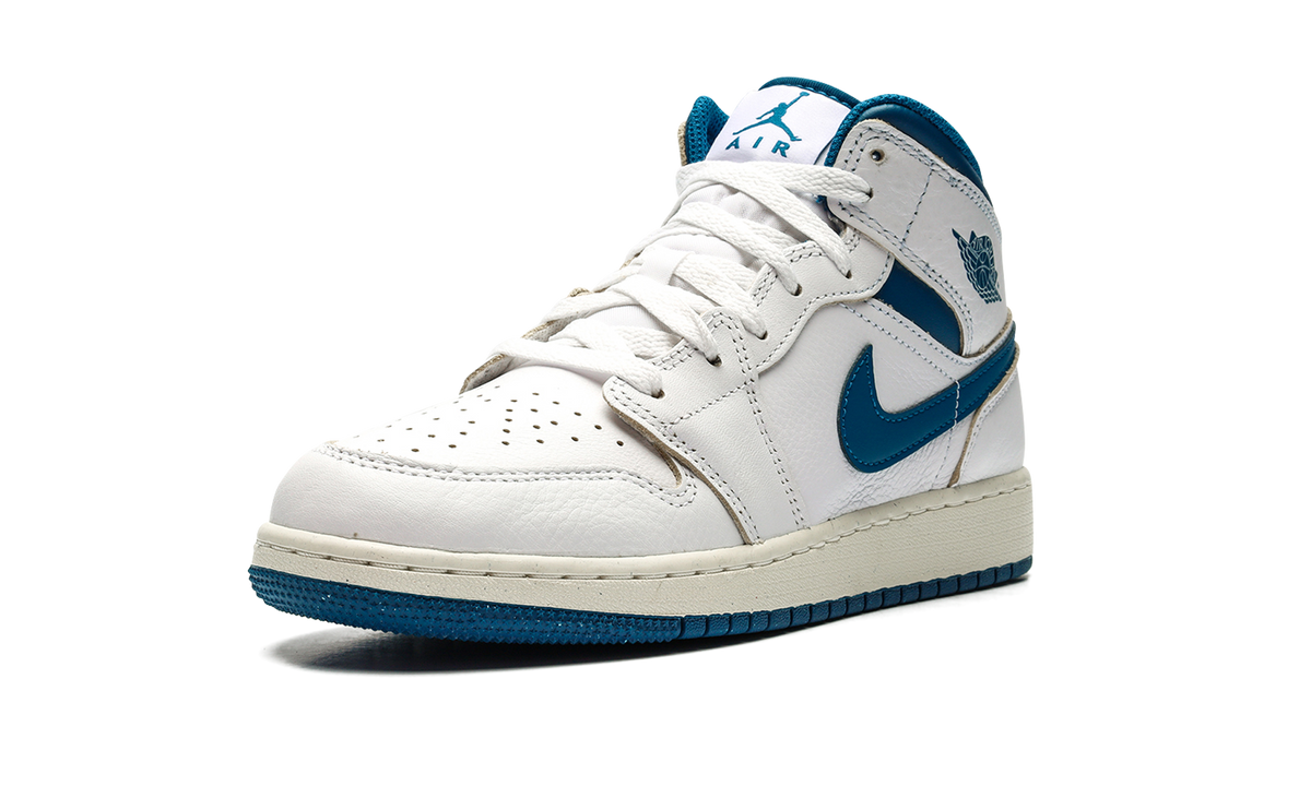 Air Jordan 1 Mid SE GS "INDUSTRIAL BLUE" FN7432 141