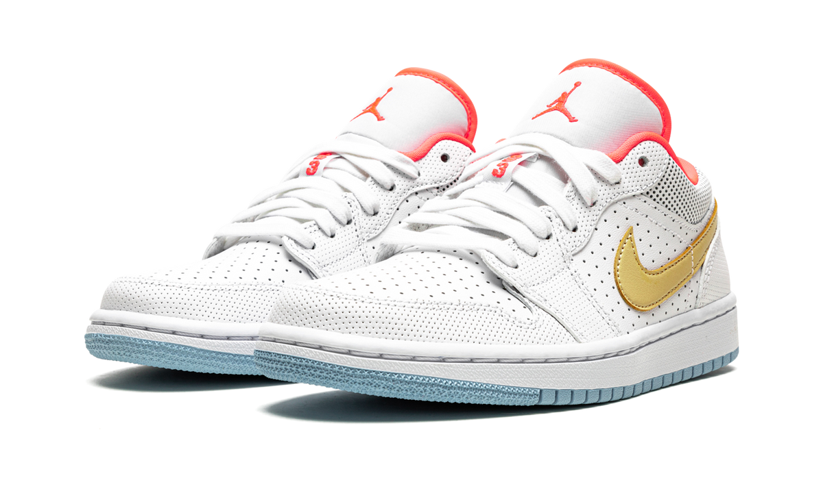 AIR JORDAN 1 LO SE WMNS "White / Sesame / Flash Crimson" DC9509 100